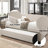 Jagger Fog Fabric Daybed W/Trundle
