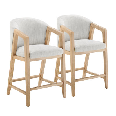 Tabourets de comptoir rembourrés Dodson Daina (ensemble de 2)