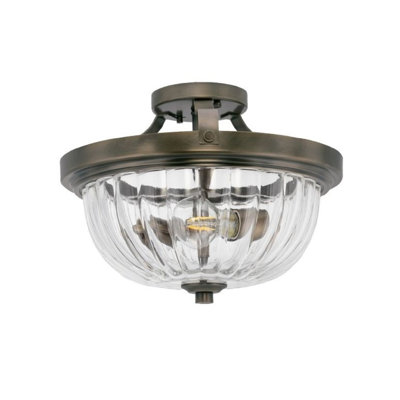 Brogyn Glass Semi Flush Mount