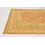 Tapis en laine orange 3 pi 3 po x 5 pi 2 po one-of-kind à la main noué la new age Elland