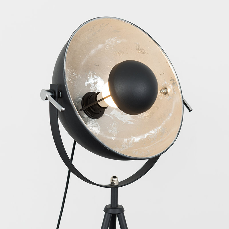Bournemouth 132.5cm Grey Tripod Floor Lamp, Cool White