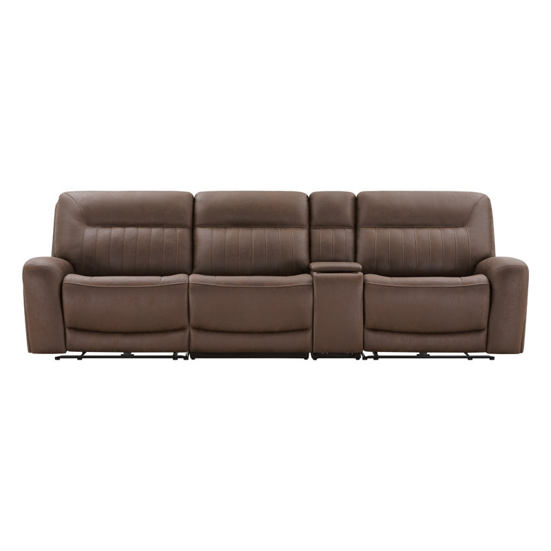 Upholstered Zero Gravity Power Reclining Sofa, Splash  Chocolate