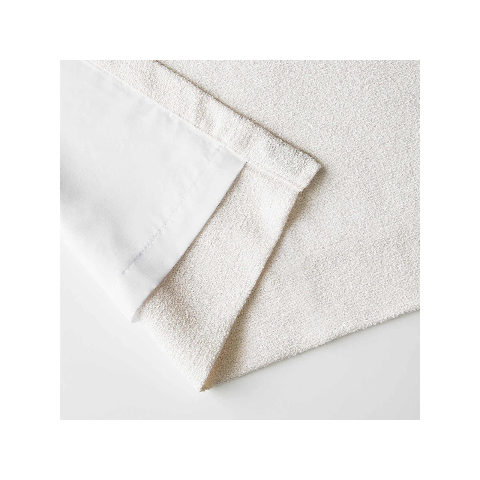 Landon Sunbrella Curtain, White, 50" W x 108" L