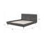 Lit plateforme tapissier Bowmanville-63942852-63942849