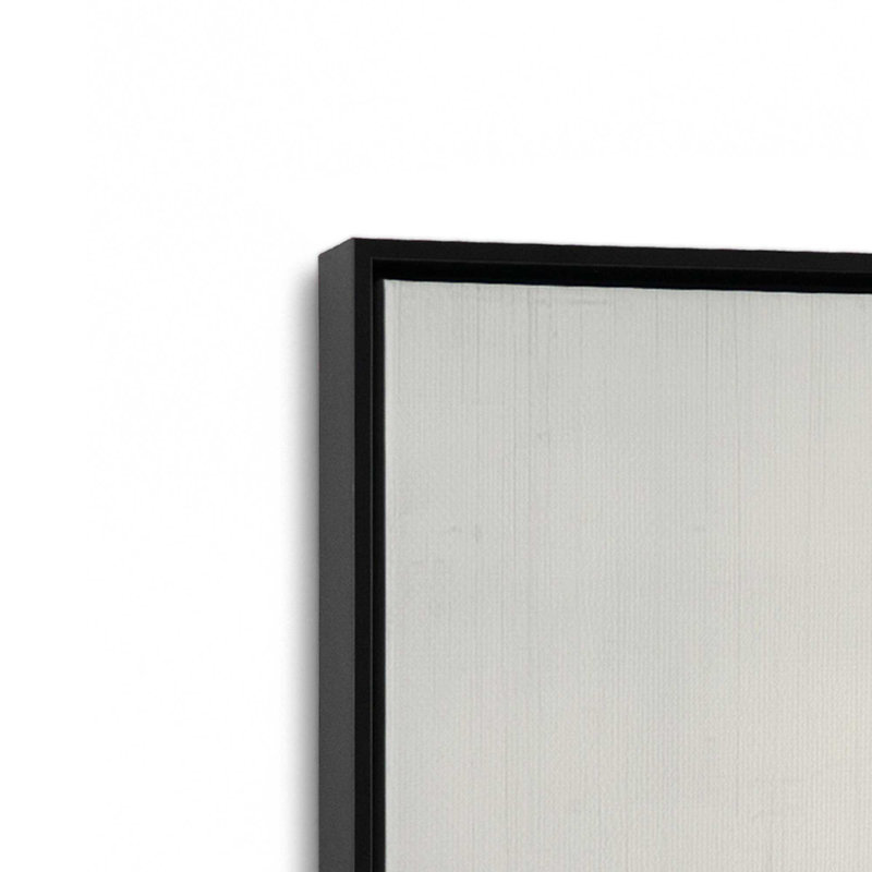 «Whiteout Rhythm I», reproduction sur toile, H 16,75 po x l 16,75 po x P 1,75 po, Cadre noir satiné