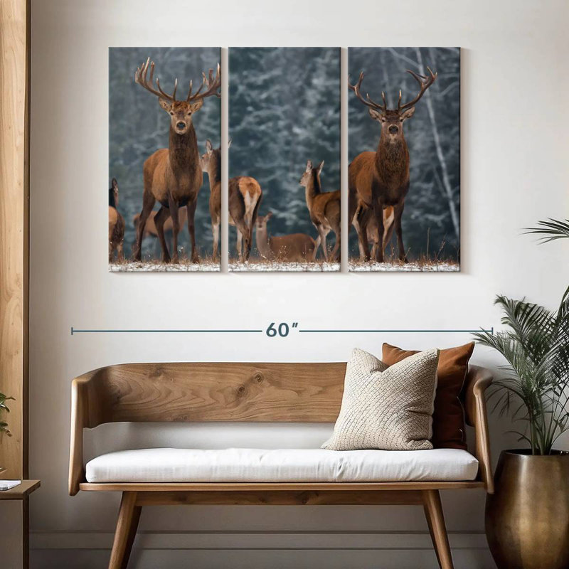 Deer Season, 32" H x 50" W