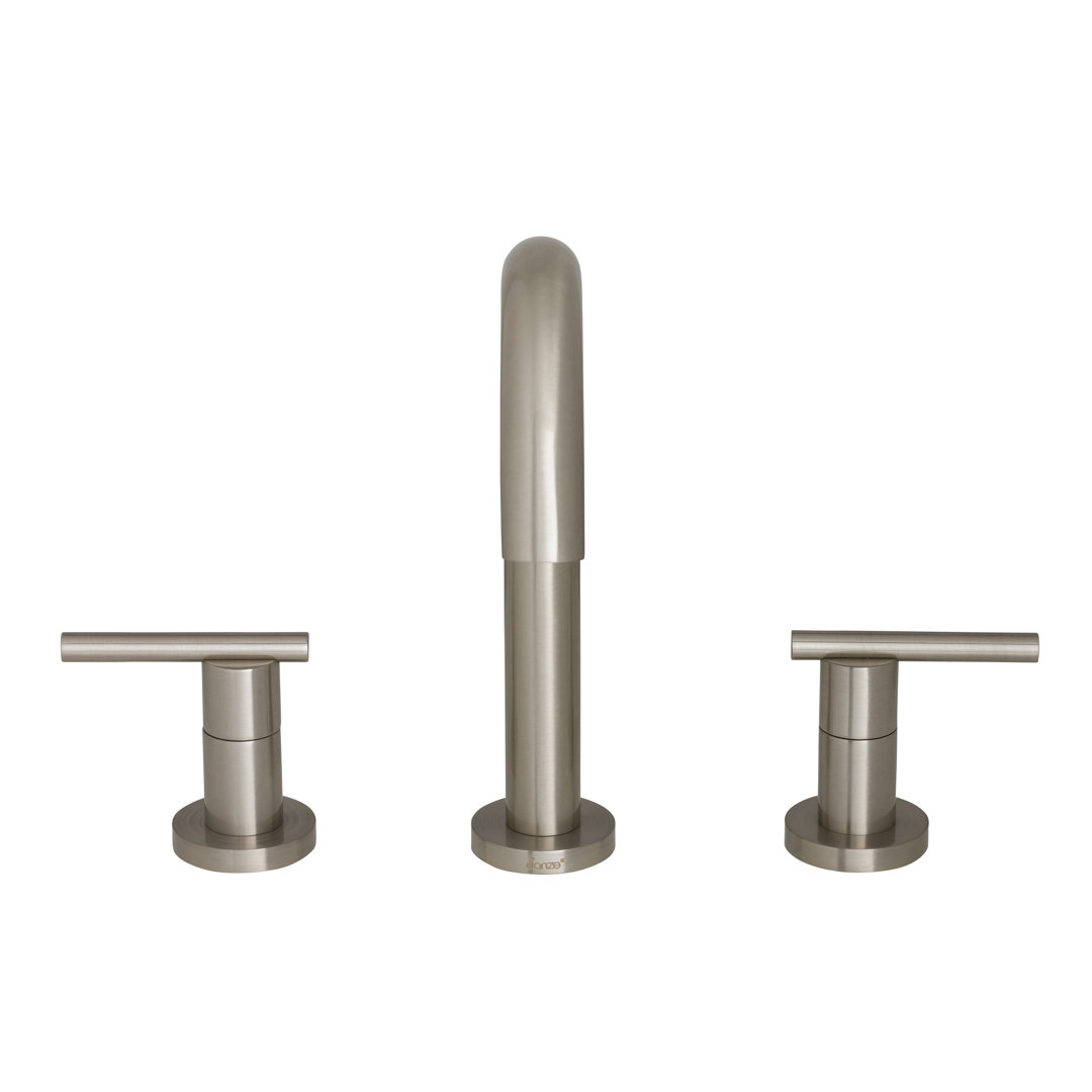 Parma 2-Handle Widespread Bathroom Faucet with Metal Touch Down Drain Gerber 