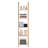 Industrial Square Pipe Shelf 5 Tier 11.8in Wall-Mount for Bedroom-551399637-551399639
