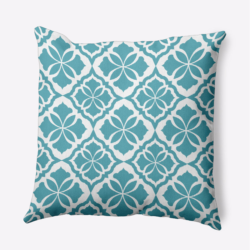 Housse de coussin et insert Tropical Resort, Turquoise, H 20 po x l 20 po