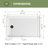 48" W x 32" D White Shower Base with Drain Assembly and Drain Cover Included, Non-slip Shower Pan-100782564-132008081