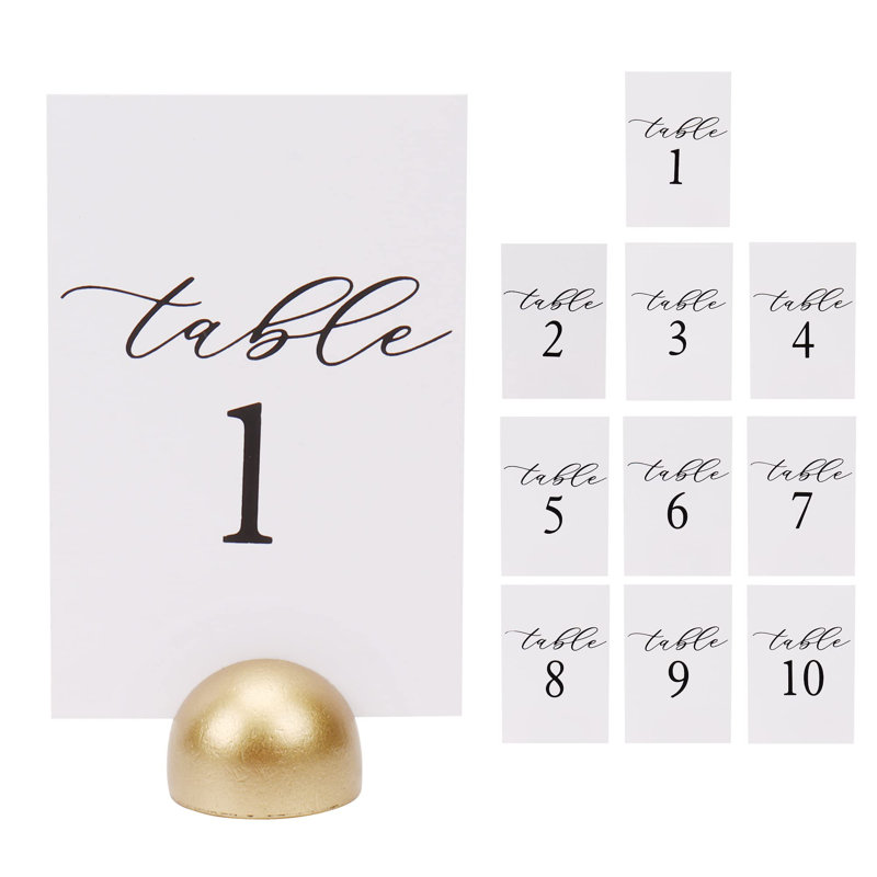 Plaque de table moderne moderne et cursive