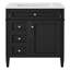 Meuble-lavabo de 30 po avec lavabo en céramique et armoires de toilette-806083558