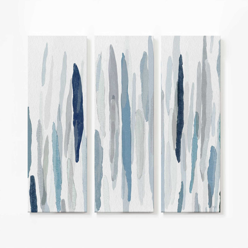 Rhythmic Blues v1 | Impression sur toile 2 panneaux | Combiné, H 48 po x l 48 po
