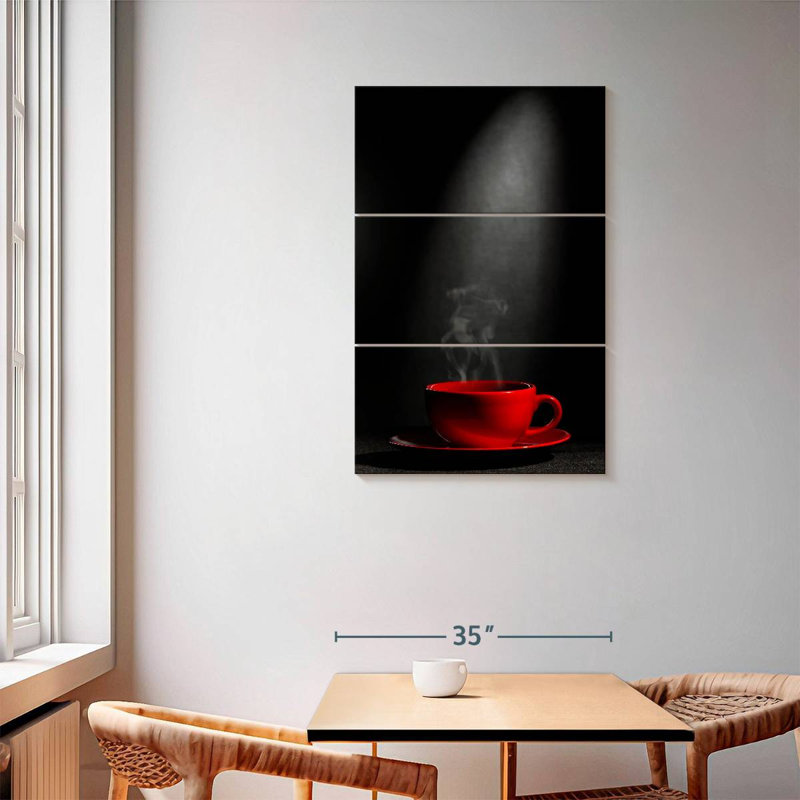 Yarlin Steaming Coffee Cup, 57" H x 36" W