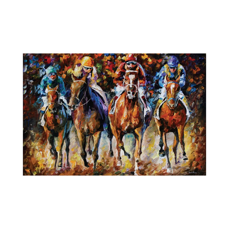 Follow The Leader by Leonid Afremov - No Frame Painting on Canvas, 66.04 cm H x 45.72 cm W x 1.91 cm D