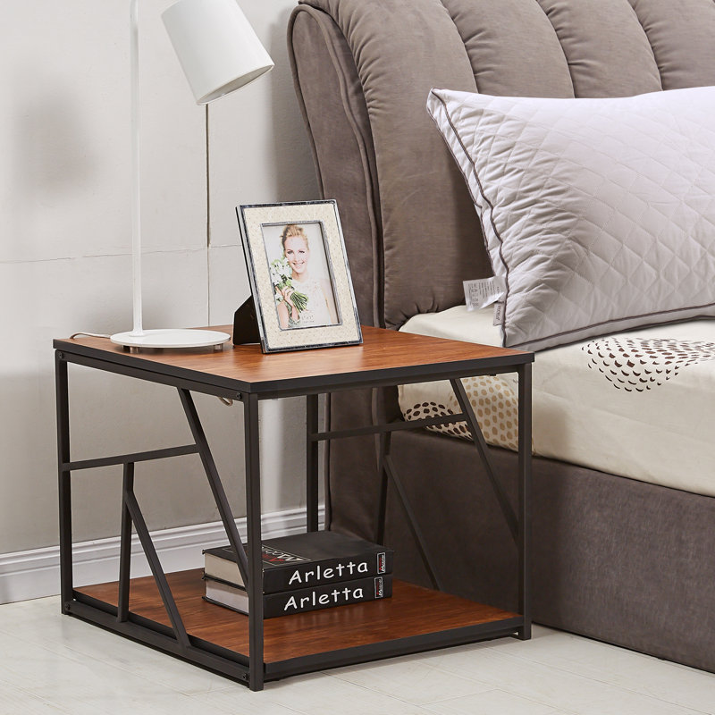 Norton St Philip 17.7'' W Metal Nightstand