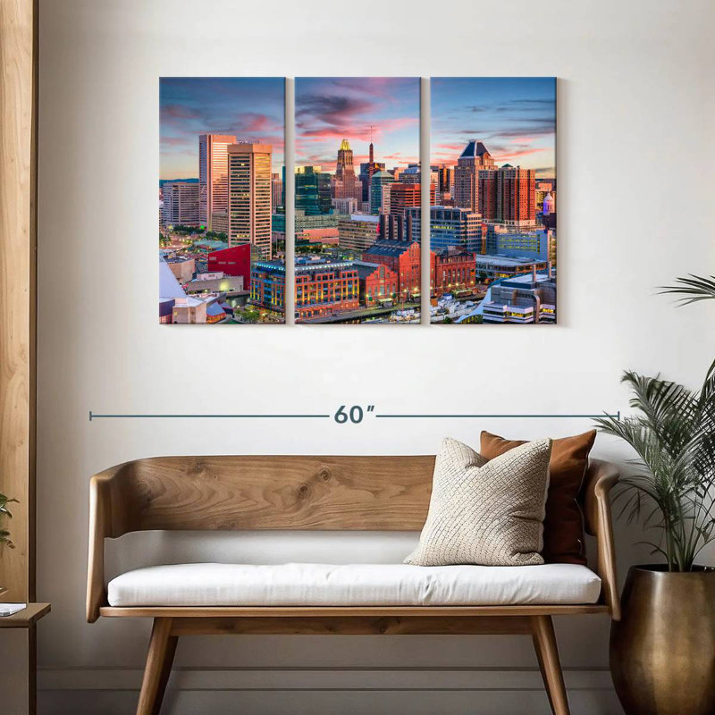 Sireci Baltimore Sunset, 28" H x 45" W