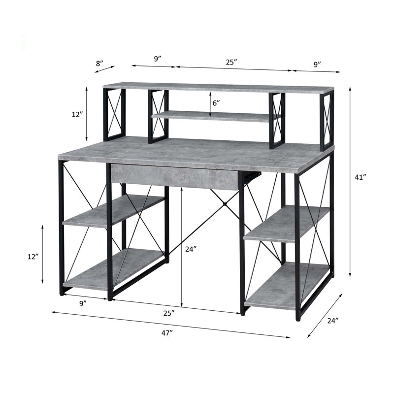 Bureau d'écriture Amiel, Gris
