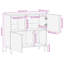 80cm Solid Wood Sideboard