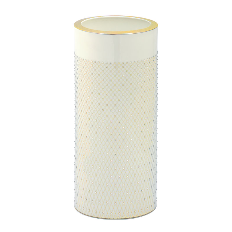 Bone China Table Vase, Gold