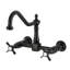 Kingston Brass Essex Double-Handle Wall-Mount Bridge Kitchen Faucet-28304922-108258344-108258345