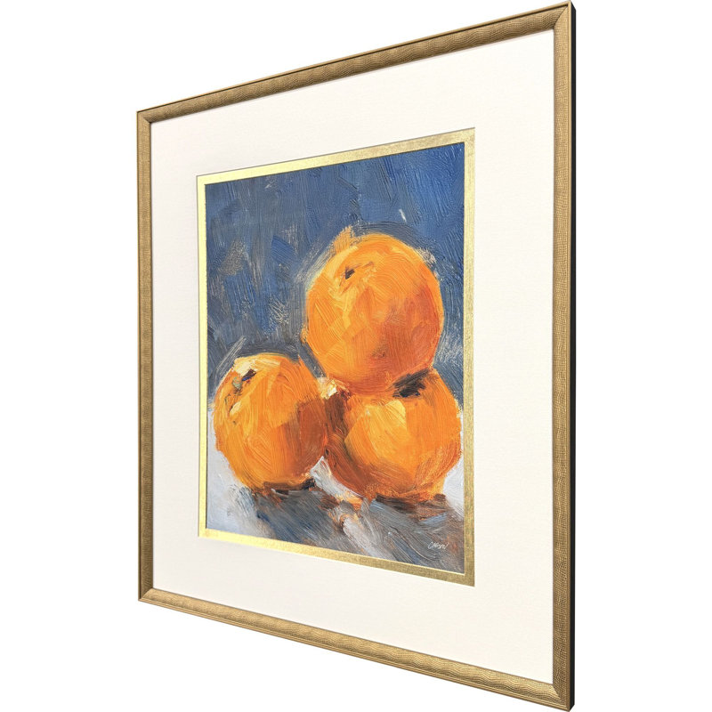 Art encadré pile orange