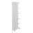 Corner Cabinet Womppi, Five Open Shelves, Single Door, White Finish-1895481562-1895481554