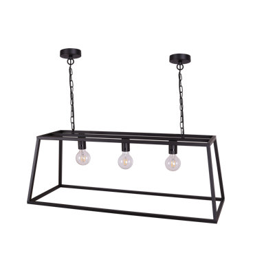 Reynoso 3 - Light Matte Black Kitchen Island Pendant