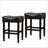 26" Backless Counter Stools, 2-Pcs Set, Brown