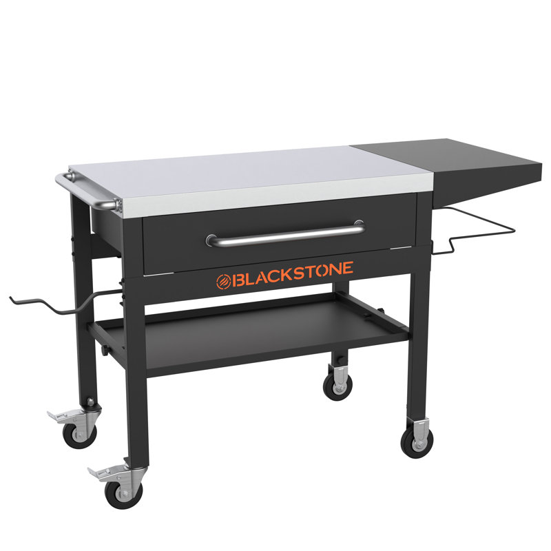 Chariot de table de préparation 28 "avec tiroir et tablette latérale Blackstone Original