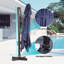 Antony 153" X 116" Rectangular Cantilever Umbrella, Weighted Base Does Not Include-699757915