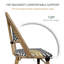 Tabouret de bar 42,13 po Frates-602366756