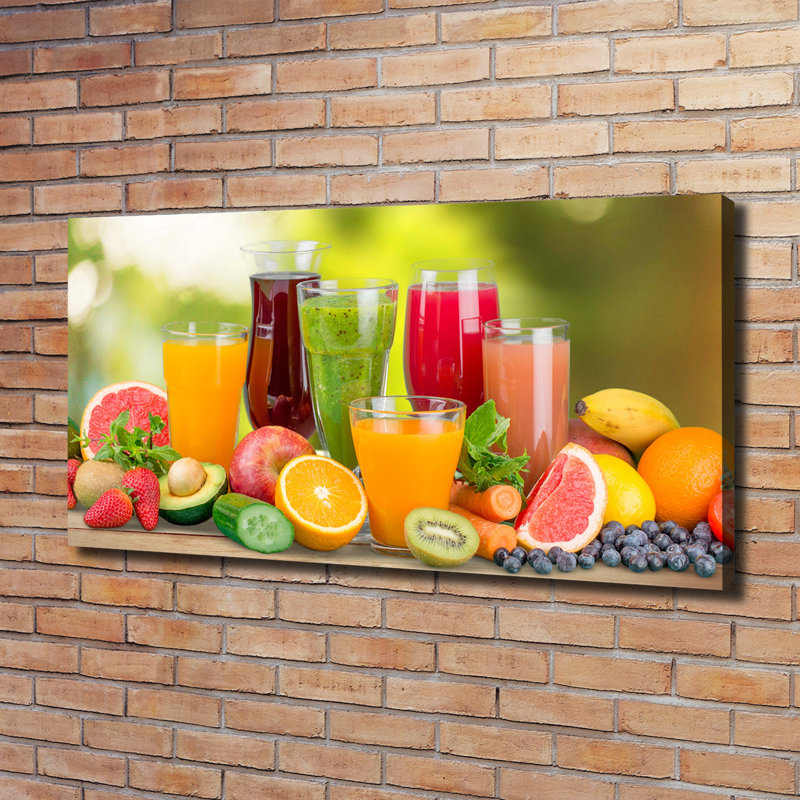 Fruit Juices - Wrapped Canvas Print