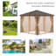 Aarjav 3m x 3m Steel/Aluminium Patio Gazebo
