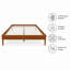 Structure de lit moderne en bambou massif avec support en lattes de bois, hauteur de 15 pouces, aucun sommier requis-125286213-125286214
