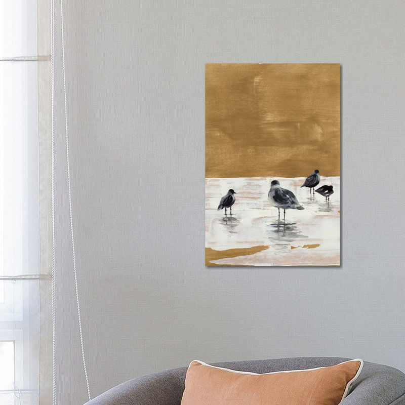 Seagulls Chillin' by Lanie Loreth - Wrapped Canvas Painting, 66.04 cm H x 45.72 cm W x 1.91 cm D