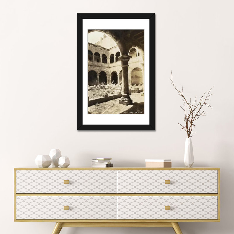« old mexico ii », reproduction d’impression sur toile, H 26 po x l 18 po x P 1,5 po, Papier d'art encadré noir