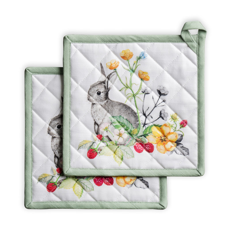 Maison D' Hermine Cotton Potholder Set