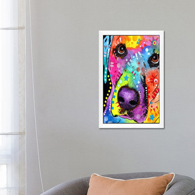 Closeup Labrador by Dean Russo - Print on Canvas
