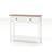 Farmhouse Style Console Table with 2 Drawer and Bottom Storage Shelf for Entryway, Rustic Side Table with Storage Drawer and Shelf for Living room, Hallway(Pagoda Blue)-2083540827