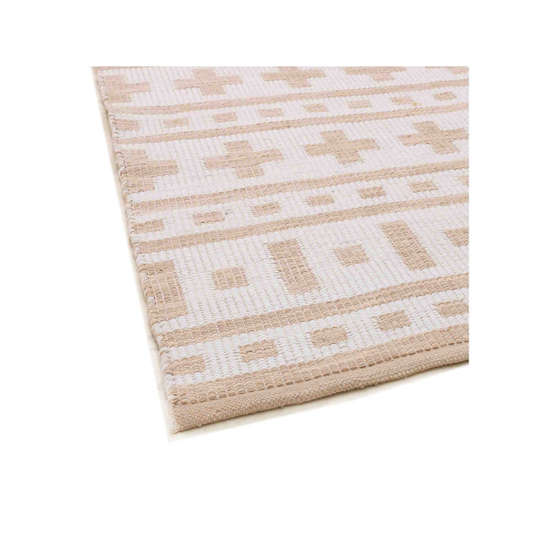 Striped Area Rug in Light Brown/Beige, Rectangle 10' x 14'