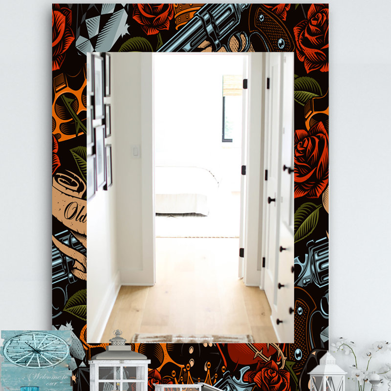 Miroir d'appoint Old School, H 24 po x l 32 po