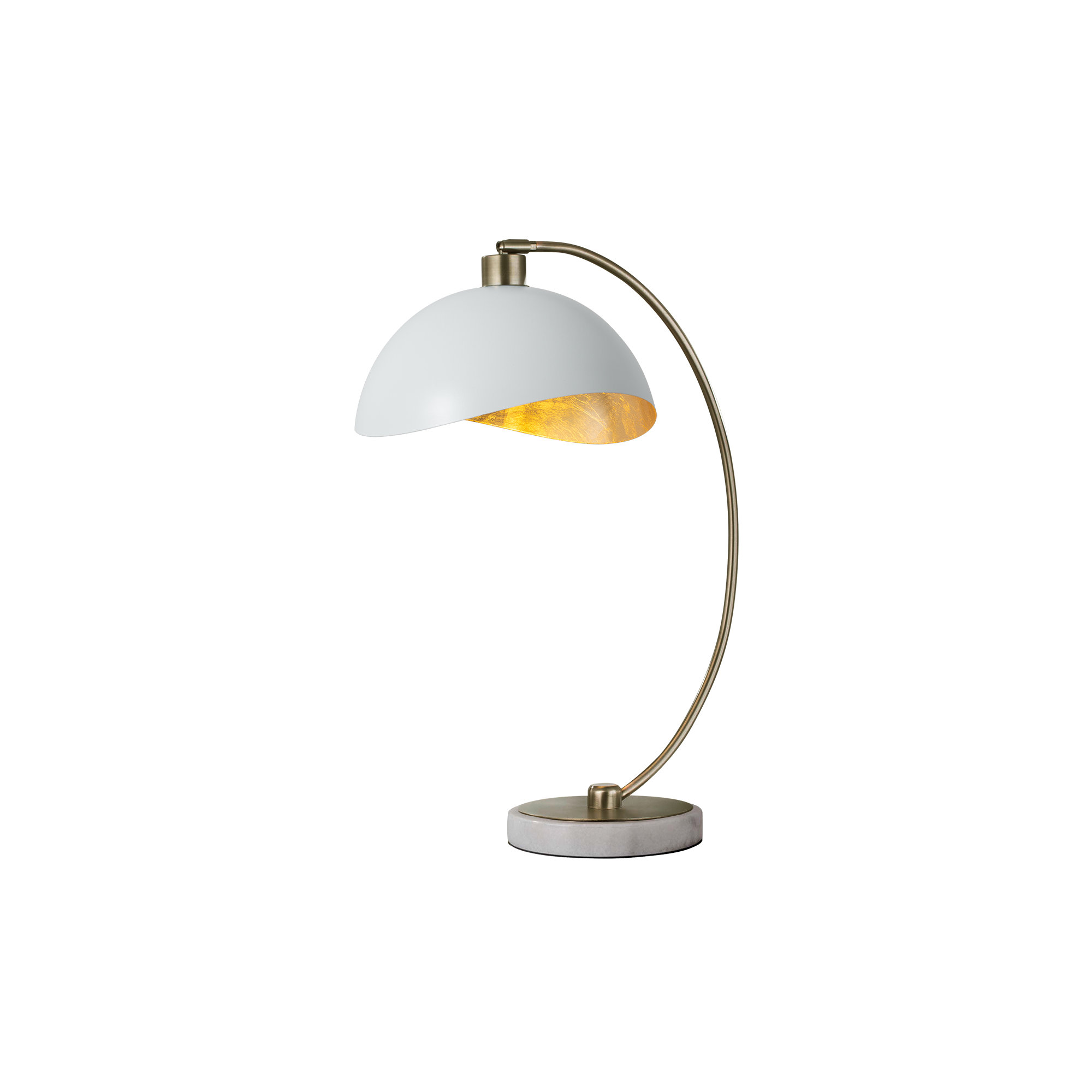 Luna Bella Bella 24" Dimmable Table Lamp, White, White