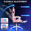 Fauteuil de jeu inclinable et ergonomique en cuir avec haut-parleurs intégrés et lumières DEL Hoffree-76764293