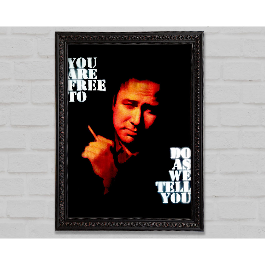 Motivationszitat Bill Hicks Du bist frei - Drucken