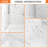 60"W x 32"D x 80"H Shower Wall Panel Surround Kit 3-Piece, Glue-Up Acrylic with 4 Trim Pieces, Trimmable Waterproof Wall Panels for Tub & Shower Remodel, Marble White-126287969-126555098