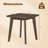 2PCS 17'' Solid Wood Side Table w/Thickened Top & Curved Edge for Living Room Bedroom-132331818
