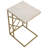 Hedda Marble Top C-Shape Sofa Side Table-2078881852