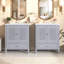 Ensemble de meuble-lavabo 60 po avec lavabo double 60 po, 2 armoires avec porte et 2 tiroirs-117193552-117193554
