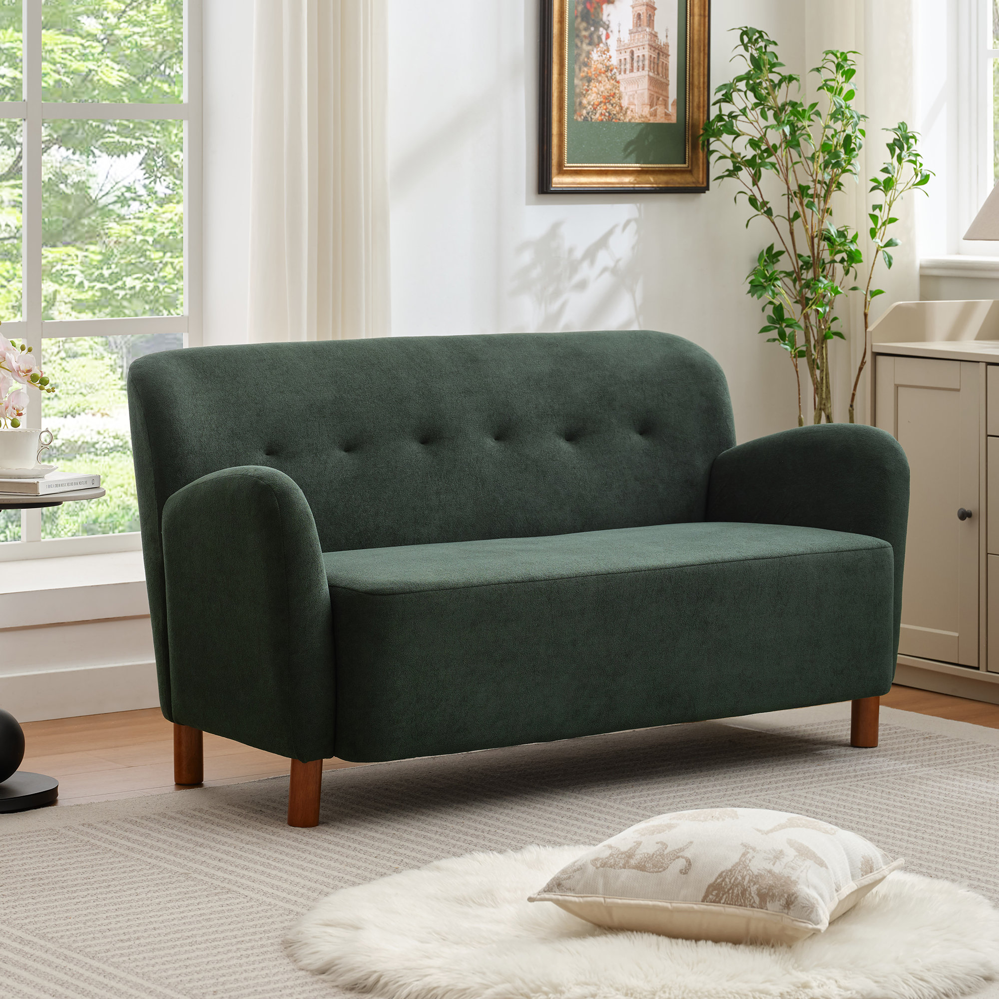 59‘’ Upholstery Sofa Loveseat